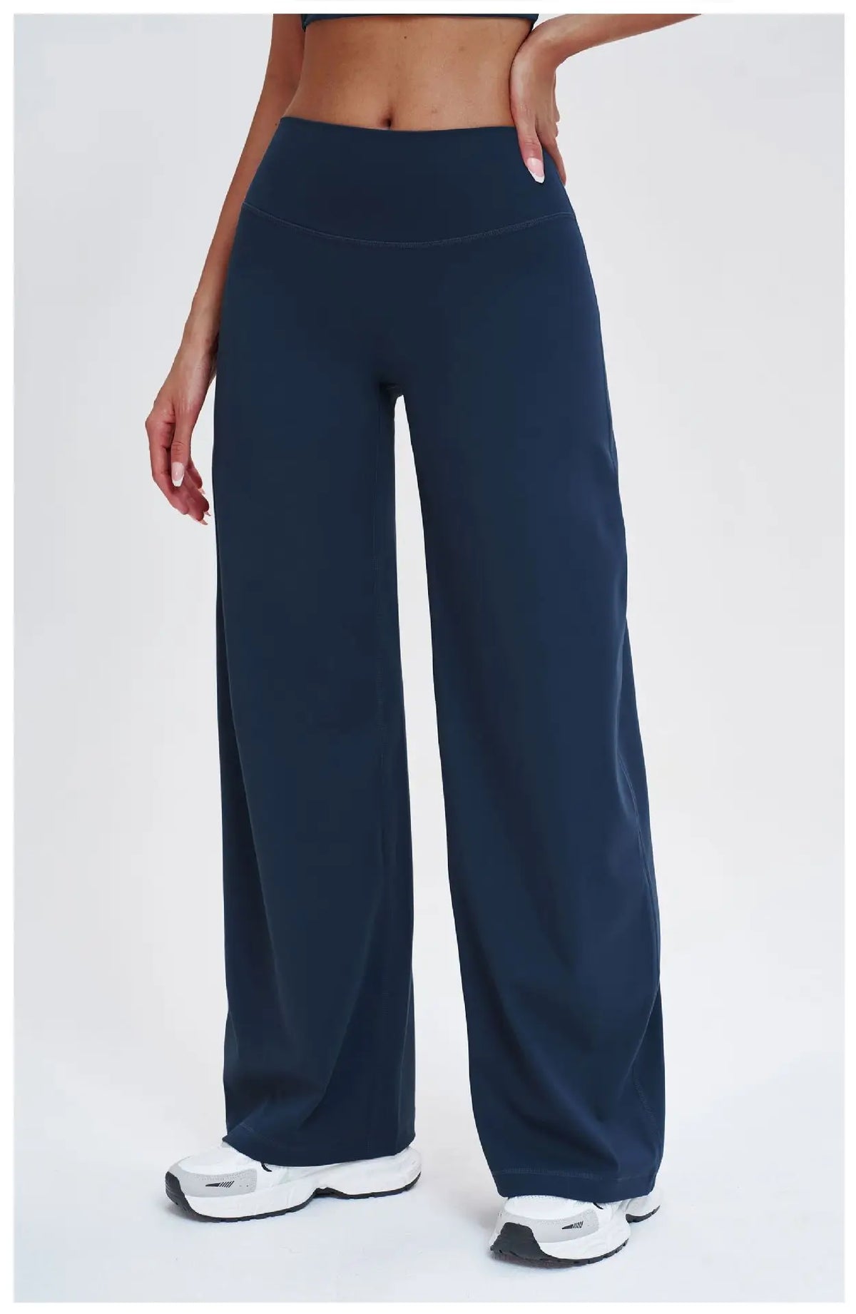 Wide-leg Pants Women Bell-bottoms High Waist Yoga Pants Workout Gym Leggings Naked Feel Pilates Running Cycling Sports Trousers