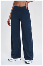 Wide-leg Pants Women Bell-bottoms High Waist Yoga Pants Workout Gym Leggings Naked Feel Pilates Running Cycling Sports Trousers