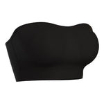 Women's Strapless and Wire-free Bandeau Bra with Full Cup Thin Mold Padding Non-slip Silicone Seamless Bra Plus Size Underwear