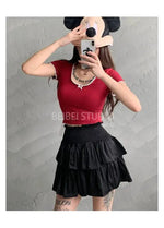Cake Skirt White Fluffy High Waisted Girlish Style Short Half Skirt Black Ballet Skirt Fashion Sweet Korean Women 2026 New 55OK