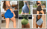 High Waist Amplify Seamless Shorts Women Scrunch Butt Yoga Shorts Push Up Gym Shorts Athletic Booty Workout Short Women Clothing