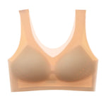 Women's Ultra Thin Ice Silk Net Yarn Bra with Removable Breathable Pads And Elastic Shoulder Straps for Comfortable Wear