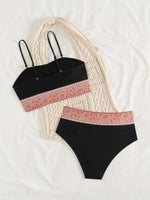 ZTVitality Patchwork Print Push Up Sexy Bikini 2026 New Arrival Padded bra High Waist Swimsuit Female Swimwear Women Brazlilan