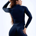 NCLAGEN Woman's Sports Jacket Zip Up Gym Clothes Long Sleeve Workout Seamless Top Speed Activewear Yoga Pilates Running Coats