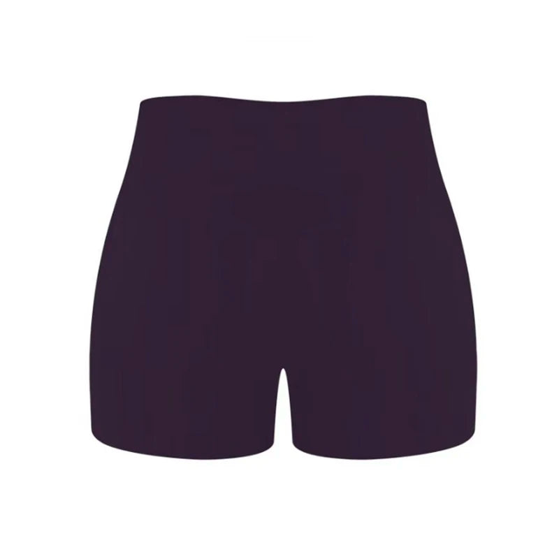 Women's High-Waist Quick-Drying Yoga Sports Shorts Nude Summer Fitness Running Training Three Quarter Length