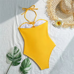 Sexy 3D Flower Hollow Out Swimwear One Piece Swimsuits Women 2026 Summer String Halter Monokini Swimming Bathings Suit Bather