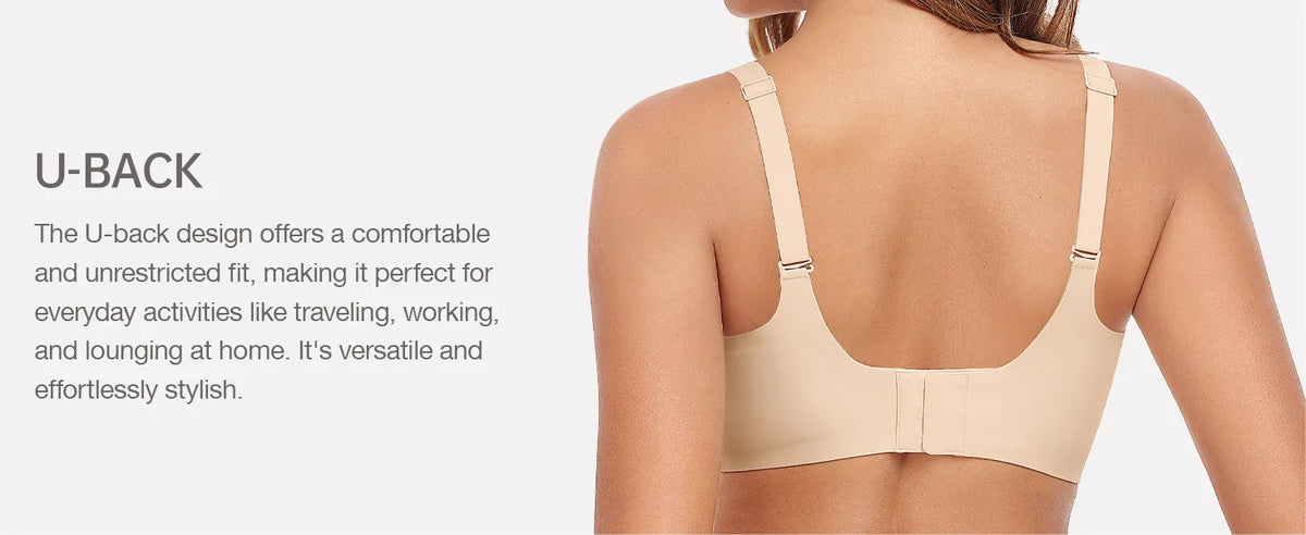 Women's Small Teardrop Smooth Wire-free Bra 3/4 Cup Thin Mold Jelly-like Bra Comfortable and Breathable Underwear Plus