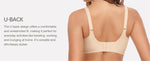 Women's Small Teardrop Smooth Wire-free Bra 3/4 Cup Thin Mold Jelly-like Bra Comfortable and Breathable Underwear Plus