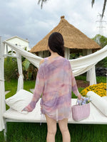 Plus size swimsuit hot spring split swimsuit three-pieceplus fat enlarged covering the flesh and slimming swimsuit XXXL