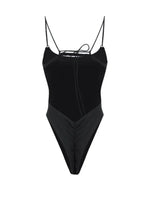 Sexy Black One Piece Swimsuit for Women 2024 Hollow Out Backless Bandage High Waist Monokini Bikini Beach Bathing Suit Swimwear
