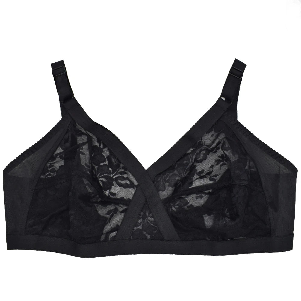 Bra For Women Lace Bralette Wireless Big Bosom Minimizer Plus Size Sexy Lingerie Female Underwear Full Cup BH Tops