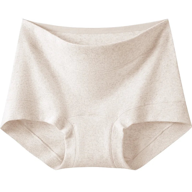 Women's Seamless Underwear, Plus Size Medium Waist Briefs, Breathable and Comfortable Cotton Crotch Panties