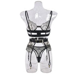 Two-piece Women's Set G-string Transparent Underwear Lolita Romantic Lingeries Set Sexy Bra and Panties Sets Lingerie for Woman