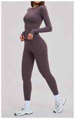 New Yoga Set 2PCS Gym Clothes Workout Outfits Women Long-sleeved T-shirt Sportswear Tracksuits Fitness Sports Vest Gym Leggings