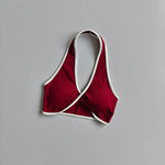 Shockproof Breathable Sports Bra Halter Neck Vest with Chest Pad for Gym Running Yoga Pilates Training Fitness Back Beauty