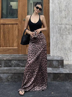 Sexy Leopard Print Half Length Skirt For Women's Summer New High Waist Slim Fashion Long Skirts Sweet Korean Women 2026 New 7KN
