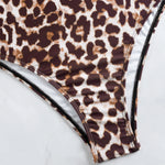 2026 Strappy Tankini Set 2 Pieces Swimwear Female Leopard Drawstring Swimsuit Women Bathers Bathing Swimming Swim Suit Beachwear