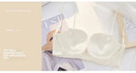 Front Button Underwear Women's Small Chest Pull Up To Show Large Summer Thin Collection Breast Anti-sag White Thin Strap Bra