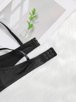 The Best-selling Sexy Gathering Solid color bra underwear with adjustable waist circumference Two-piece Women Underwear Set 2374