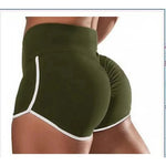 Women Gym Fitness Tight-Fitting Yoga Shorts Sexy Elastic Sports Running Tight Hip Lifting Shorts Girls Casual Sports Short Pants