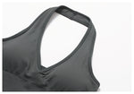 Seamless High Stretch Sports Bra Women Halter Yoga Bra Padded Backless Sports Bras Gym Crop Top Push Up Workout Yoga Tops Woman