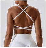 Sexy Cross Sports Bra Gym Top Women Training Running Yoga Bra Stretch Women Sports Underwear Fitness Workout Women Tank Tops