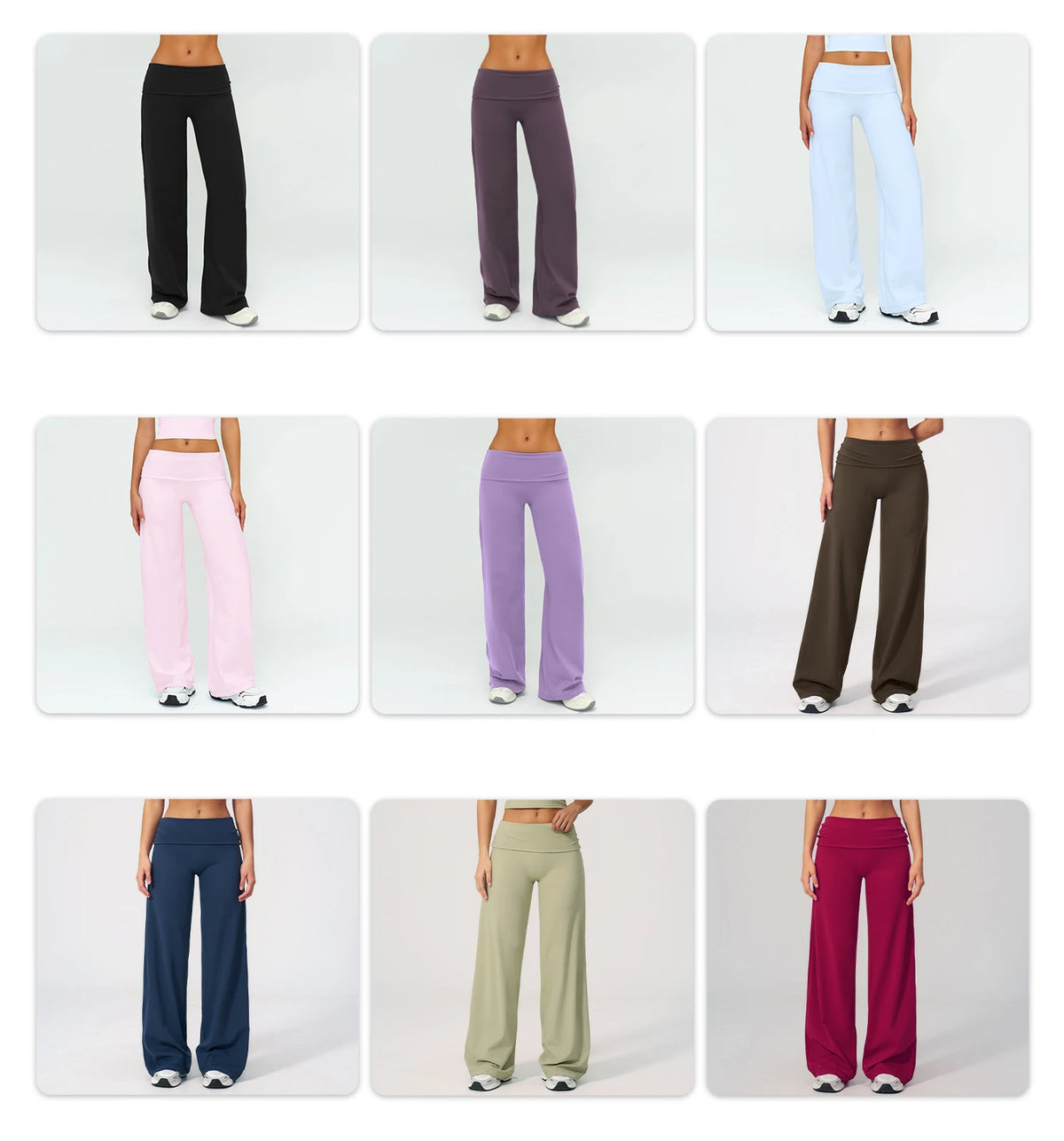 Yoga Pants Women High Waist Fitness Sports Flared Trousers Gym Workout Jogging Wide Leg Pants Female Dance Sports Flared Pants