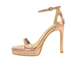 Women's High Heels Thin Heel Waterproof Platform Sandals Fashionable for Skirts New Model Shoes for Shows Summer Collection