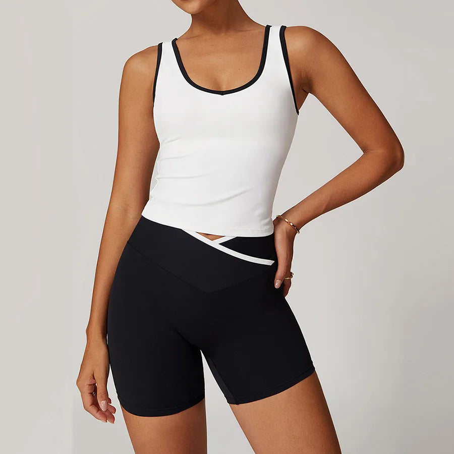 Yoga Set2 Pieces Workout Outfits Fitness Sportswear Gym Tracksuit High Waist Leggings Sports Bra Athletic Wear Women Clothes