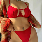Sexy Hollow Lace Ultra Thin Bra Set New Women W Cup Underwear French Temptation Bralette Ladies Underwire Lingerie Thong Sets