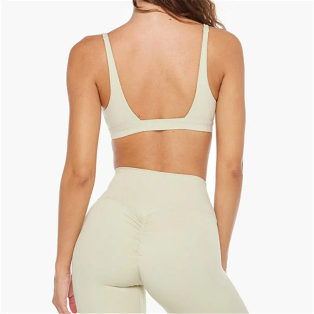 1/2PCS Women's Contour Crop Sport Bra Yoga Sets High Waist Scrunch Fitness Push-Up Gym Workout Shorts Running Active Suits XP187