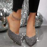 Women Pointed Toe Sandals Shallow High Heels Shoes 2026Summer Fashion New Trend Stilettos Sandals