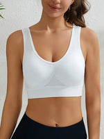 S-5XL Seamless Bras For Women Hollow Underwaer Wireless No Pads Crop Tops Female Sexy Lingerie Soft Sports Camisole