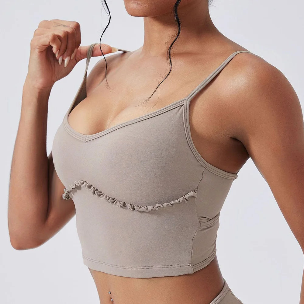Yoga Set Sports Outfits Women Clothes Fitness Tracksuit Gym Loose straight-leg pants Workout Female Bra New Yoga Suit Sportswear