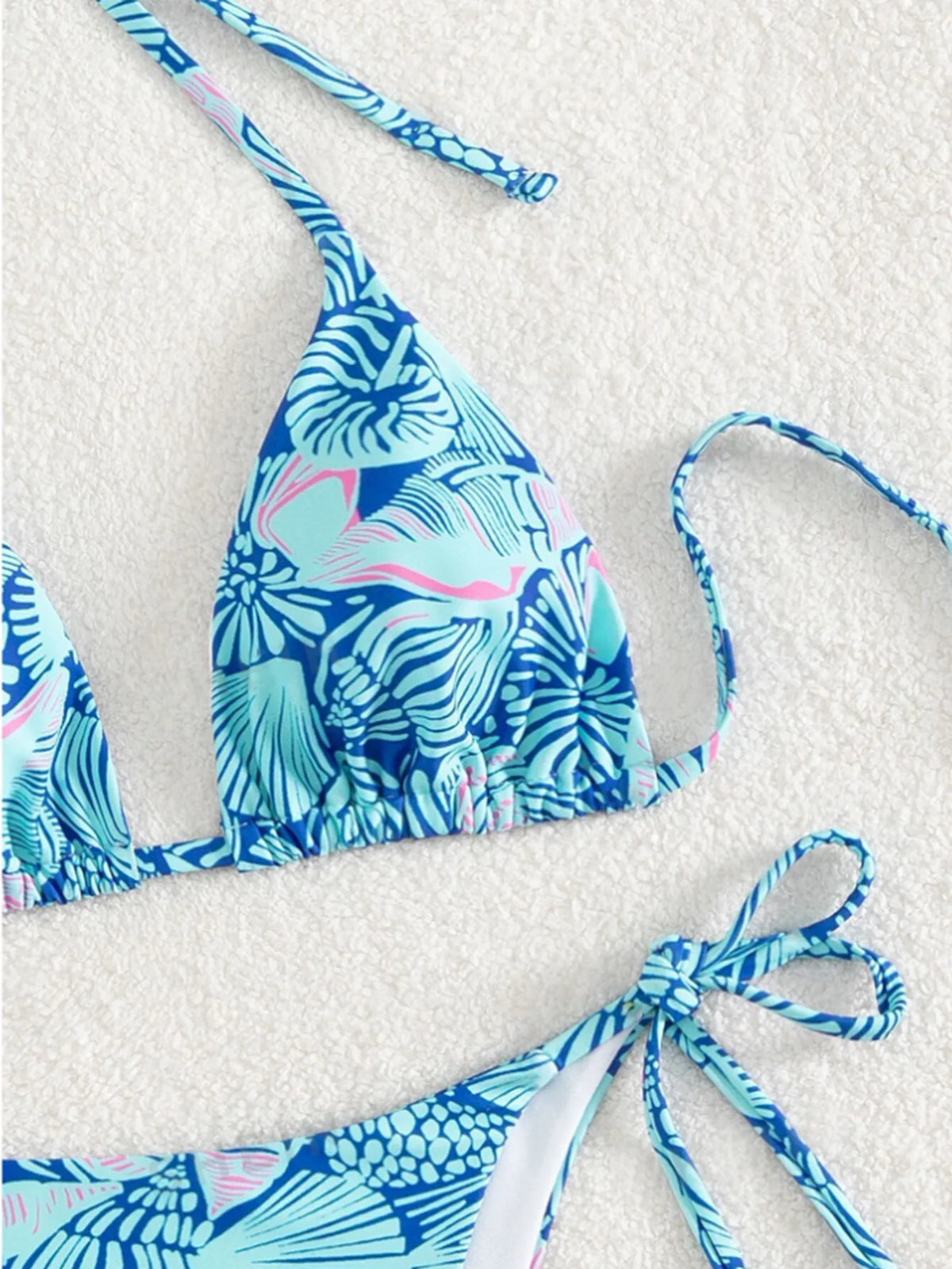 Sexy String Bikini 2024 Two Pieces Print Swimsuit Female Swimwear Women Thong Bikinis Set Bather Beachwear Bathing Suit Pool