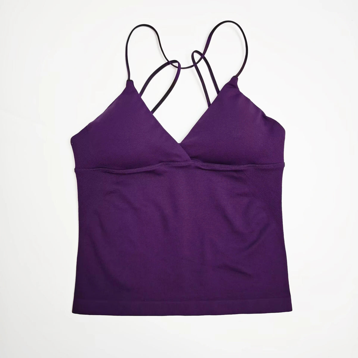NCLAGEN Gym Yoga Tops Women Vision Twist Front Longline Top Quick Dry Thin Strap Workout Vest Push-up Pilates Fitness Tank