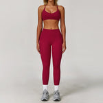 2/3PCS Yoga Suit Women Tracksuits Gym Clothes Workout Flared Pants Zipper Long SleeveAthletic Wear Female Sports Yoga Clothing