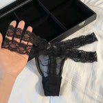 Lace G string Sexy Briefs Panties Women Underwear Thong High Quality Bowknot Transparent Underpants Lingerie Girls Intimates