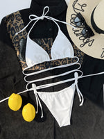 DEKA Brazilian Mini Micro Bikini Set Mujer Women Bandage Swimsuit Cross String Thong Swimwear Summer Beachwear Swim Suit