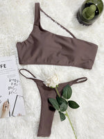 Asymmetric G String Bikinis Mini Micro Thong Bikini Female Swimsuit Women Swimwear Two-pieces Bikini Set Brazilian Bathing Suit