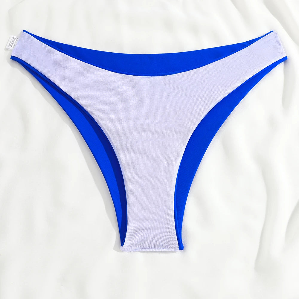 2025 Triangle Bikinis Solid Swimsuit Women Sexy Strappy Swimwear Female Bathers Bathing Swimming Swim Suit Beachwear