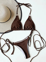 Sexy Micro Bikini 2025 Criss Cross Swimwear Bandage Woman Swimsuit Female Thong Bikinis Set 2 Piece Women Bathing Suit Beachwear