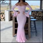 Elegant French Style Pink Long Dress Women Lace Long Sleeved Dress Evening Gown Party Wedding Dress up Lady Spring Summer Outfit