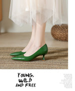 Patent Leather Fashion High Heels 2026Pointed Toe Pumps Elegant Woman Heeled Shoes Shallow Mouth Candy Colored Sexy Single Shoes