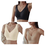 3Pcs/Set Push-Up Bras Women Padded Side Support Underwear Non-wire Bra Comfort Wide Straps Lingerie Plus Size Intimates M-4XL