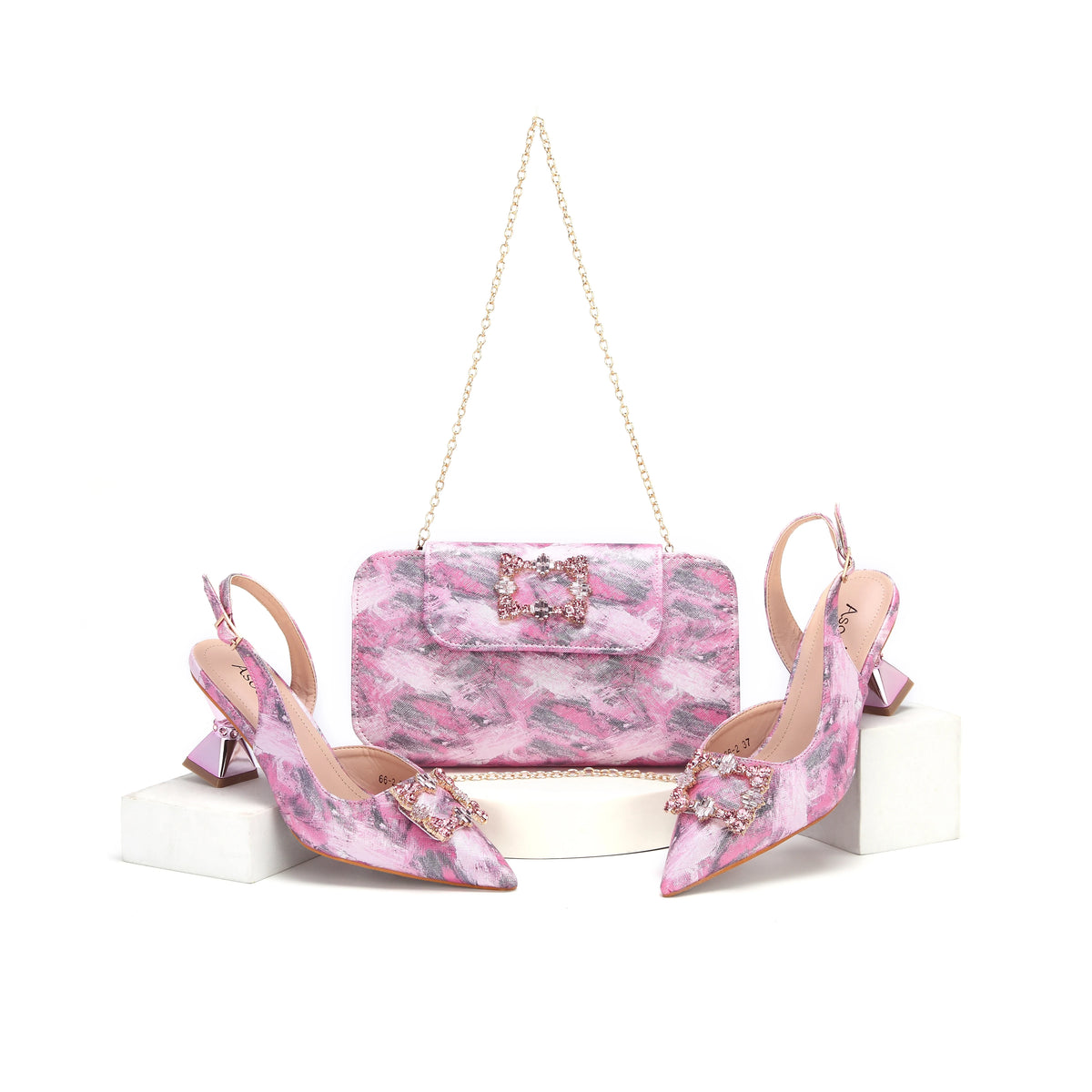 doershow hot selling Italian Shoes And Bag Sets For Evening Party With Stones Italian Leather Handbags Match Bags!HWS1-8