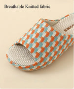 Breathable Cotton Linen Slippers For Women Men Summer Autumn House Shoes Anti-slip Keep Quiet Couples Home Floor Flax Slides