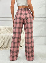 Women Autumn Winter Pajama Pants for Fuzzy Pack Long Fleece Buffalo Plaid Sleep Bottoms Soft Drawstring Lounge Sleepwear