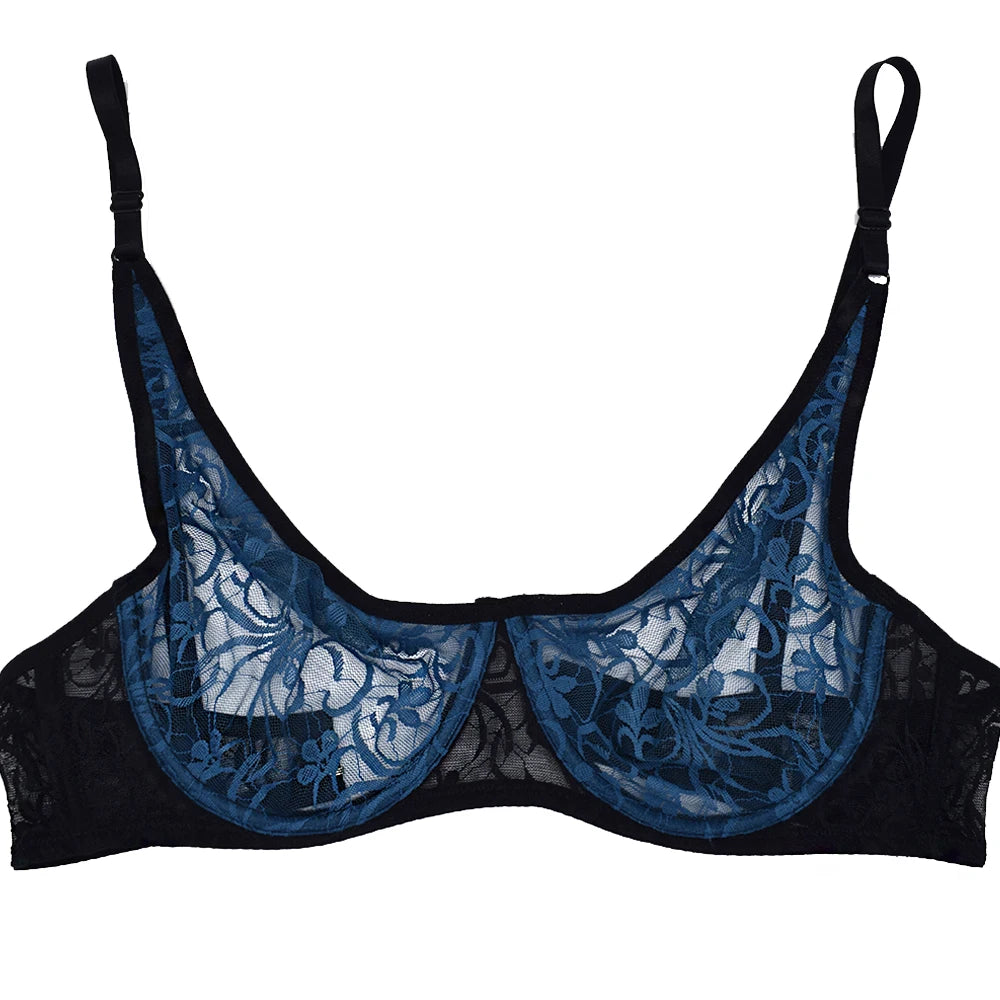Womens Underwear Lace Bras Underwire BH Hollow Out Embroidery Sexy Lingerie Tops Plus SizeBrassiere A B C D Cup