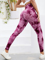 47 Color Marbling Tie-Dye Seamless Yoga Pants Sports Leggings Women Running Fitness High Waist Gym Leggings Women Workout Tights